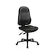 ATORN work chair with hard floor castors, synthetic leather - Swivel work chair - 3