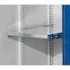 Shelf, galvanised, removable, W x D 500 x 600 mm load capacity 110 kg - Shelf, removable, width 500 mm - 3