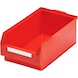 Průhledné skladovací krabice RASTERPLAN, velikost&nbsp;2, 500x300x200 mm, červené - Průhledná skladovací krabice - 1