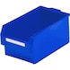 Průhledné skladovací krabice RASTERPLAN, velikost&nbsp;1, 500x300x250 mm, modré - Průhledná skladovací krabice - 1