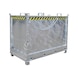 Flap bottom cont. type FB 2000 capacity 2.00 m³ LxWxH 1040x1845x1445 mm z.p. - Düz tabanlı konteyner - 1