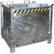 Flap bottom cont. type FB 1000 capacity 1.00 m³ LxWxH 1040x1245x1145 mm galv. - Flap bottom container - 1