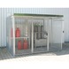 gaz tüpü konteyneri tip GFC-M 5/D UxGxY 3100x2100x2160 mm, galvanizli kapaklı - Tavanlı gaz tüpü konteyneri, tek kanatlı kapak ile - 1
