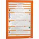 DURABLE 磁性边框，自黏式背板，A4，颜色：橙色 - 信息框，自黏式背板 - 1