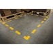 self-adhesive park. space marker shape cross colour signal yellow 150x0.7x150 mm - Parking space markings |OUTLET - 10