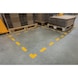 self-adhesive park. space marker shape cross colour signal yellow 150x0.7x150 mm - Parking space markings |OUTLET - 11