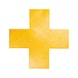 Selbstklebende Stellplatzmarkierung Form Kreuz Farbe signalgelb 150x0,7x150 mm |OUTLET - Stellplatzmarkierungen |OUTLET - 12