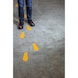 self-adhesive floor marker shape foot 90 mm x 240 mm 0.7 mm - marqueur d'espace de stationnement - 7