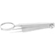 ATORN tweezers with magnifying glass 110&nbsp;mm nickel-plated - Magnifying tweezers, pointed - 1