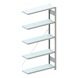 META plug-in rack CLIP galv. w.5 shelves add-on sh. HxLxD 2000x750x300mm - Shelf boltless rack, single-row - 1