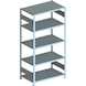 META office plug-in rack S3 CLIP 100, galv, 5 shelves, basic shelf 2000x1000x600 - Shelf boltless rack, single-row - 1