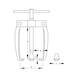Extractor de 3 brazos GEDORE, ancho/profundidad de fijación 70/70&nbsp;mm - Extractor de bornes de polos de tres patas - 2