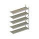 META wide-bay shelf Mini-RACK height 3000mm, add-on shelf w.chipb. 2200x650mm - MINI-RACK wide-span shelves - 1