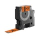 Cinta de vinilo DYMO 19 mm x 5,5 m, negro sobre naranja - Cintas de etiquetado industrial Rhino - 1
