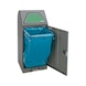 Module de tri des ordures Vario 120 alu gris ProSlide-T 1100 x 450 x 450 mm - Récipient de matières recyclables avec commande au pied - 1