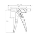 GESIPA FireFly hand-held blind rivet nut pliers, with M5 threaded mandrel - Blind rivet nut hand tool - 2