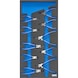 segman pense setiyle ATORN sert köpük, 293 x 587 x 30 mm, siyah/mavi