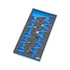 ATORN hardschuiminzet met borgringtangenset, 293 x 587 x 30 mm, zwart/blauw - Hardschuiminzet gevuld met gereedschap, borgringtang - 3