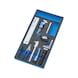 Inserto espuma dura ATORN, juego universal, 293x587x30 mm, negro/azul - Inserto de espuma dura equipado con herramientas, conjunto universal - 3
