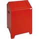 垃圾筒，用于清洁绒，浅火红色，容量73 升，尺寸680x400x400mm - 清洁棉的钢制收集容器，阻燃 - 1