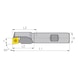 Avellanador de placa intercambiable ATORN, cortador individual CC..09 21,0 mm HB - Avellanador de placa intercambiable, fresa de punta única - 2