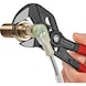 Klešťový klíč KNIPEX, 180 mm, šířka na ploškách až 40 mm, leštěné s&nbsp;plastovou rukojetí - Klešťový klíč, rychlé nastavení - 3