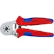 KNIPEX l./ac. crimping pliers 180mm, self-adjusting, hexagon crimping, 008–10mm² - Crimping tool for wire end ferrules 0.08–10&nbsp;mm - 1