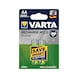 VARTA battery RECHARGEABLE power type AA Mignon Blister 2 pc 1.2V 2100m AH Ni-MH - Long Life rechargeable battery/Power rechargeable battery AA - 1