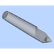 BRUCKNER fixed centring point MK 4, extremely flattened, height 2.5 mm - Fixed centring point - 3