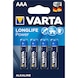 VARTA LONGLIFE POWER Micro batt. blister pack of 4 1.5&nbsp;V alkaline-manganese AAA - LONGLIFE POWER AAA batteries - 1