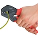 Sculă de sertizare KNIPEX 250&nbsp;mm pentru papuci de cablu izolaţi - Cleşti de sertizare cu pârghie 0,5–6&nbsp;mm² - 3