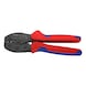 KNIPEX crimping tool PreciForce 220&nbsp;mm insulated cable shoes/plug-in connectors - Lever action crimping pliers with 2-component grip covers - 3