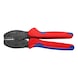 KNIPEX crimping tool PreciForce 220&nbsp;mm for uninsulated butt connectors - Lever action crimping pliers with 2-component grip covers - 2