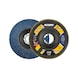 ATORN abrasive flap disc X-LOCK Ø125mm, zirconia, grain 40, shape: oblique - Abrasive flap disc X-LOCK - 1