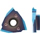 ATORN T3 螺纹切削刀片，全牙型，60°，左置，0.8 毫米 19 毫米 - 3 刃刀片 - 1