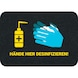PIG Bodenmatte Grippy Safety für Hygiene Hände hier desinfizieren 43x61 cm - Grippy® Safety Boden Matten für Hygiene - 1