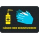 PIG Grippy sfty floor mat 61x89cm "Hände hier desinfizieren" (disinfect hands) - Grippy® safety floor mats for promoting hygiene - 1