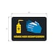 PIG Grippy sfty floor mat 61x89cm "Hände hier desinfizieren" (disinfect hands) - Grippy® safety floor mats for promoting hygiene - 2