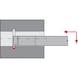 ATORN mini leszúró lapka S, horonyvágás, belső, D min = 12,3 mm A10 1 mm - Mini leszúró lapka, előlemez - 3