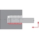 Plaquette saign S miniature ATORN, profil plein 60°, D min = 12,6&nbsp;mm A10 2,5&nbsp;mm - Plaquette à saigner miniature, avant - 3