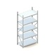 META wide-bay shelf Mini-RACK height 3000mm, bsc shlf w. steel panel 1400x800mm - Wide-span rack - 3