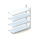 META wide-bay shelf Mini-RACK height 2500mm, add-on shlf w st. panel 2200x800mm - Wide-span rack - 3
