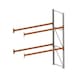 META MULTIPAL S pallet rack 2,700x1,100x3,300mm add-on rack 1,200kg ld cap./bay - META MULTIPAL® pallet shelf - 2
