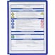 DURABLE 透明标牌，5x A4 规格，蓝色 - 透明标牌 - 3