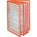 DURABLE 透明标牌，单色：橙色，PU = 5 件，适用于 DIN A4 规格 - 透明标牌 - 1