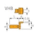 Inserto de medición TESA para FMS, tipo VHB/12, rectangular, inclinación - Inserto de medición para sondas electrónicas de medición de longitud FMS - 2
