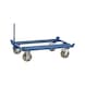 pallet truck as tugger train for crates and flat pallets 1000 kg - Tugger train pallet trolley - 1