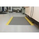 带条纹的工作区垫子，1200 mm x 纵长（米），灰色/黄色 - PVC 制成的工作区垫 - 2