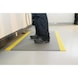 带条纹的工作区垫子，长X宽 1500 x 900 mm，灰色/黄色 - PVC 制成的工作区垫 - 3