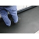tapis de poste de travail avec effet de tôle gaufrée, L x l 1500 x 900 mm, noir - Tapis de poste de travail en PVC - 2